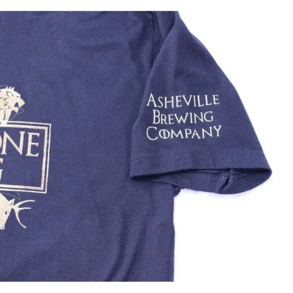 Iron Throne Brewing Next Level Unisex T-Shirt Medium Blue Cotton Short Sleeve Gr - Picture 4 of 7